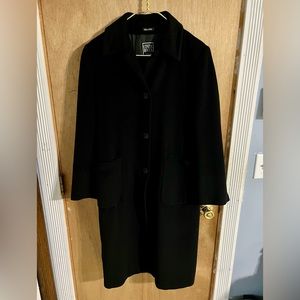 Cinzia Rocca - Piacenza Cashgorissimo - Woman’s long black coat - US Size 8